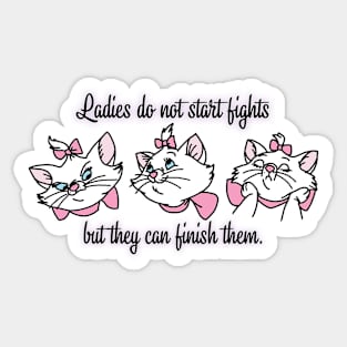 Act like a lady Sticker